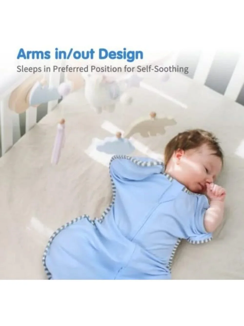 Cozy Baby Sleep Sack 3-6 Months, 2-Pack 100% Cotton Swaddle with 2-Way Zipper